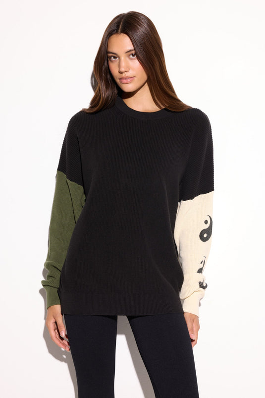 Yin Yang Stack Lyric Sweater