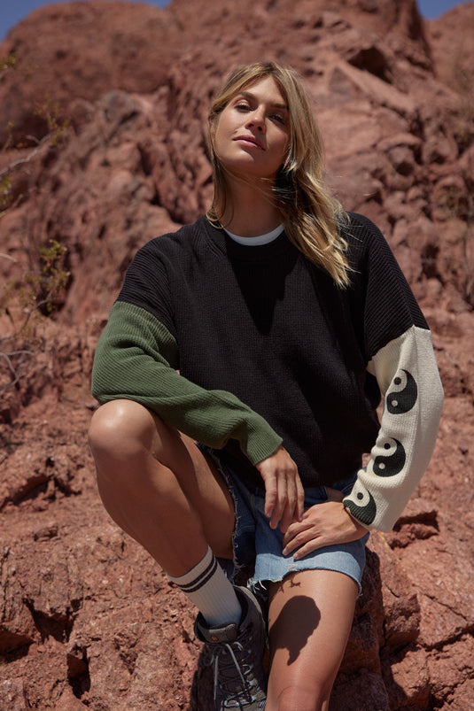 Yin Yang Stack Lyric Sweater