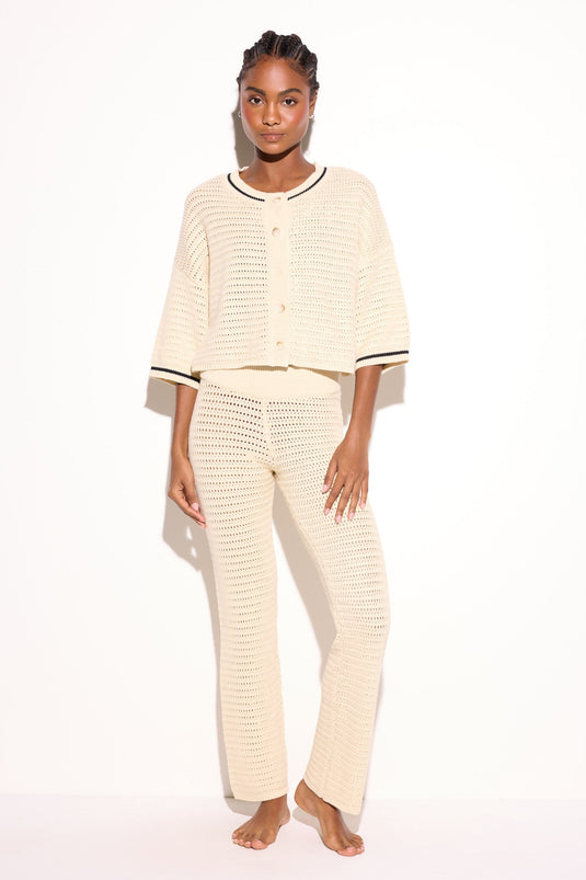 Daphnie S/S Crochet Cardigan