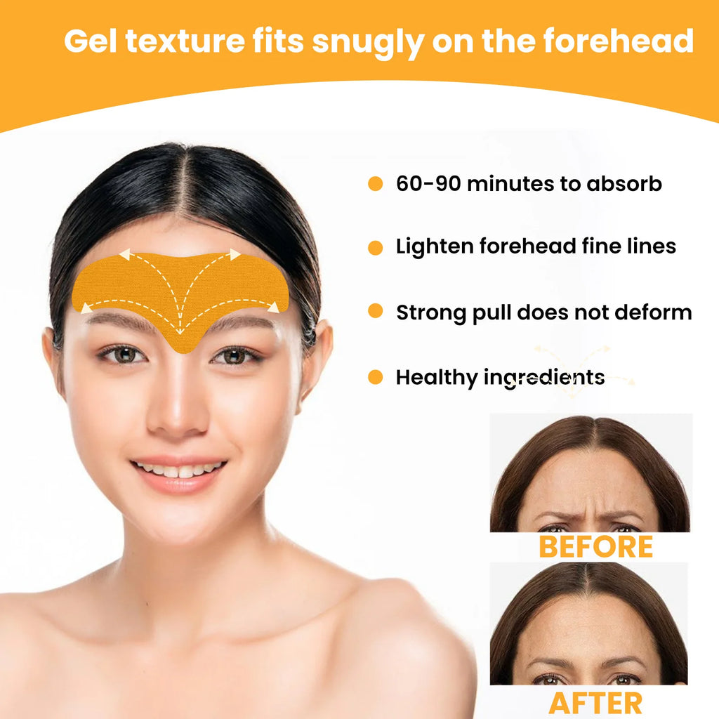 10-50Pcs Forehead Wrinkle Patches Lifting Firming Anti Wrinkles Facial Patches Natural Forehead Line Removal Gel Patch Skin Care