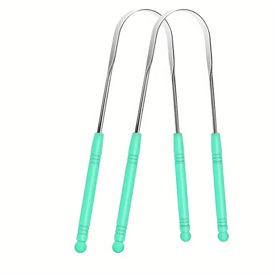 1 Stainless Steel Tongue Scraper, Fresh Breath, Suitable For Low Allergy Tongue Cleaning Tools For Adults And Children, Effectiv