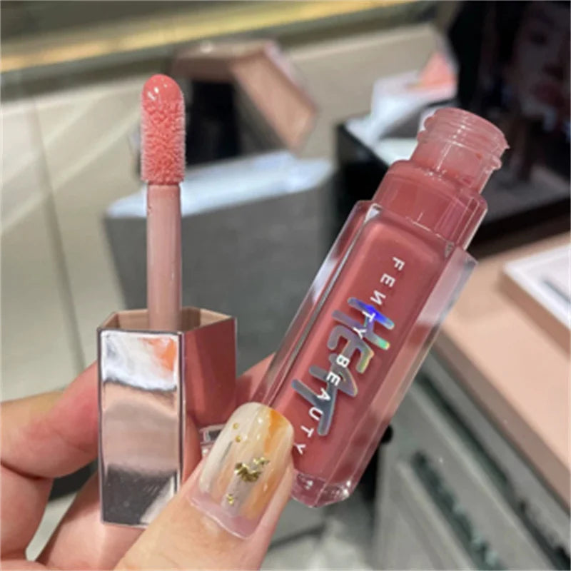 Fashion Fenty Beauty Lip Glaze Moisten Shine Glitter Lip Plumper Makeup For Beginner Liquid Lipstick Female Makeup Cosmetics