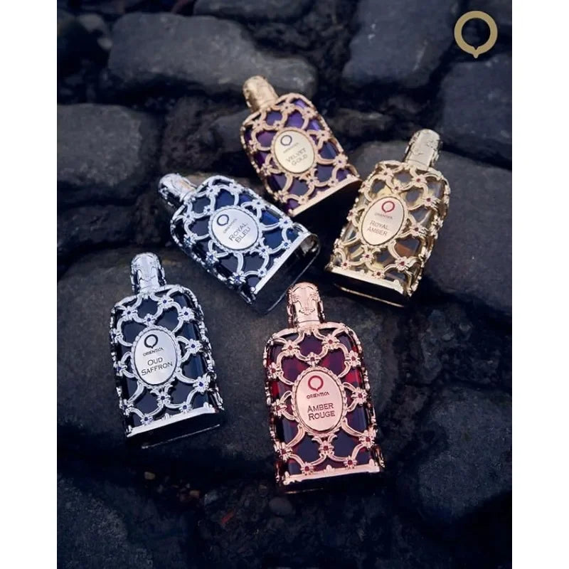 80ML brand Perfume, Amber Oriental Spicy Scent for Men & Women, Long Lasting Warm Arabian Extrait de Parfum Social Fragrance