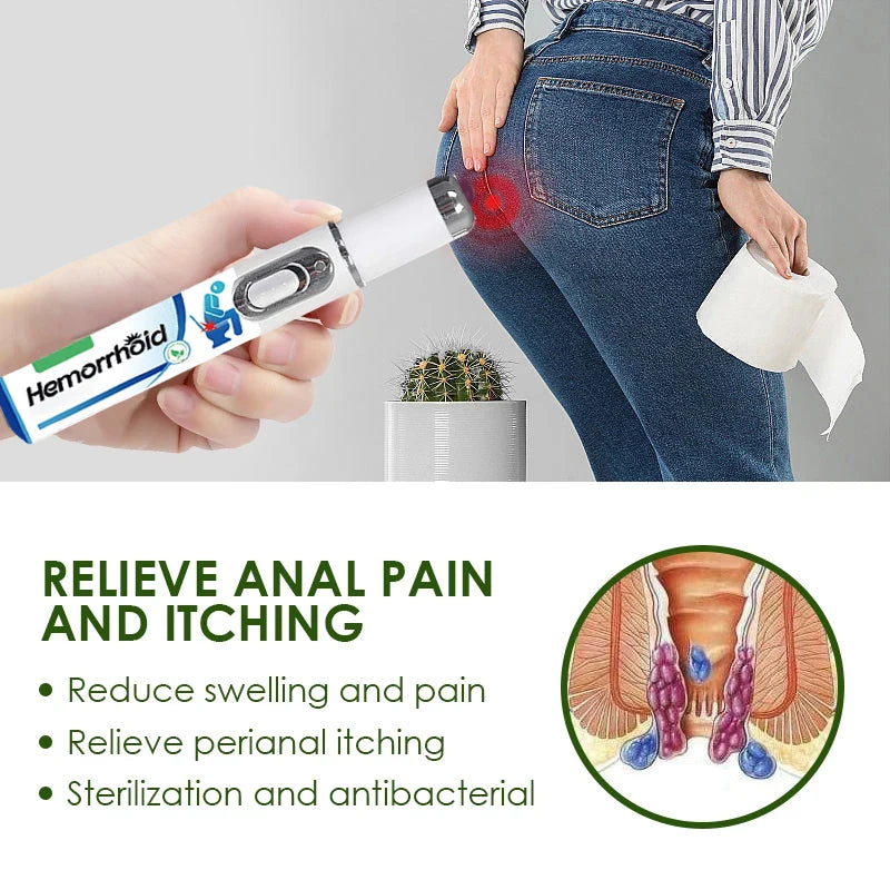 Hemorrhoid Medical Laser Pen Repair Anal Soft Tissue Stop Bleeding Effective Anti Swelling Pain Relief Laser Pointer Health Care
