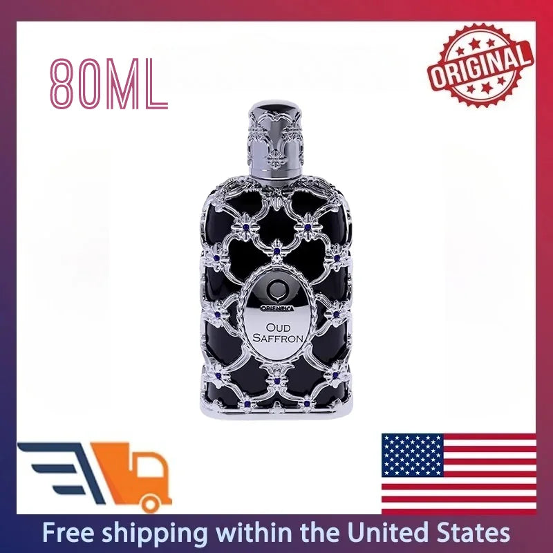 80ML brand Perfume, Amber Oriental Spicy Scent for Men & Women, Long Lasting Warm Arabian Extrait de Parfum Social Fragrance