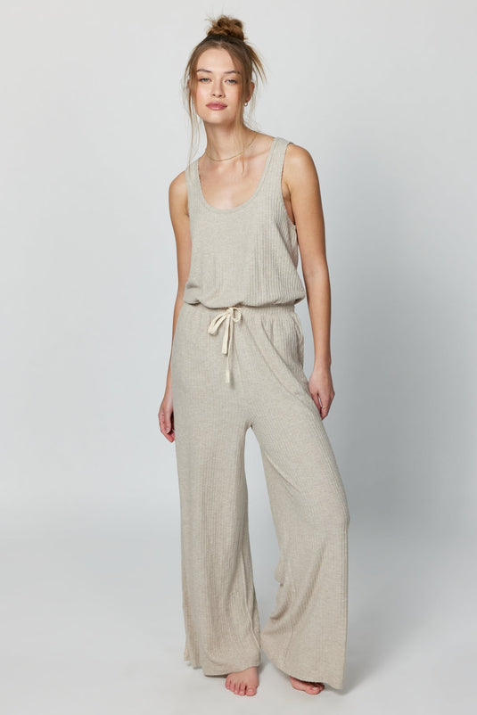 Ballet Rib Wide Leg Perfect Jumpsuit