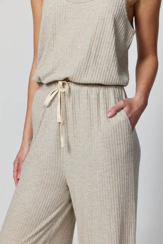 Ballet Rib Wide Leg Perfect Jumpsuit
