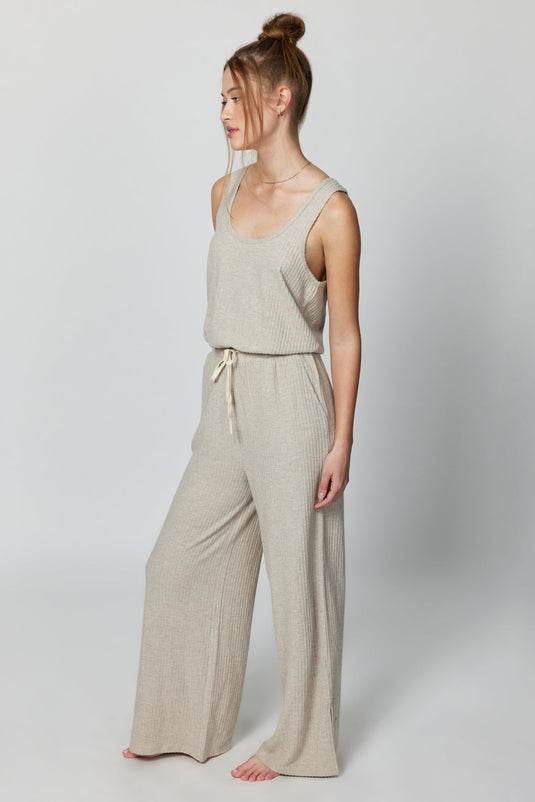 Ballet Rib Wide Leg Perfect Jumpsuit