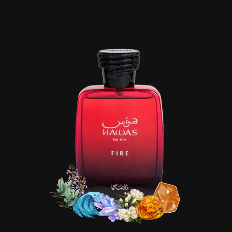 100ML RASASI Hawas Fire Eau De Parfum Pheromone Fragrance Arabian Women's Perfume Pheromone Cologne Man Attract The Opposite Sex