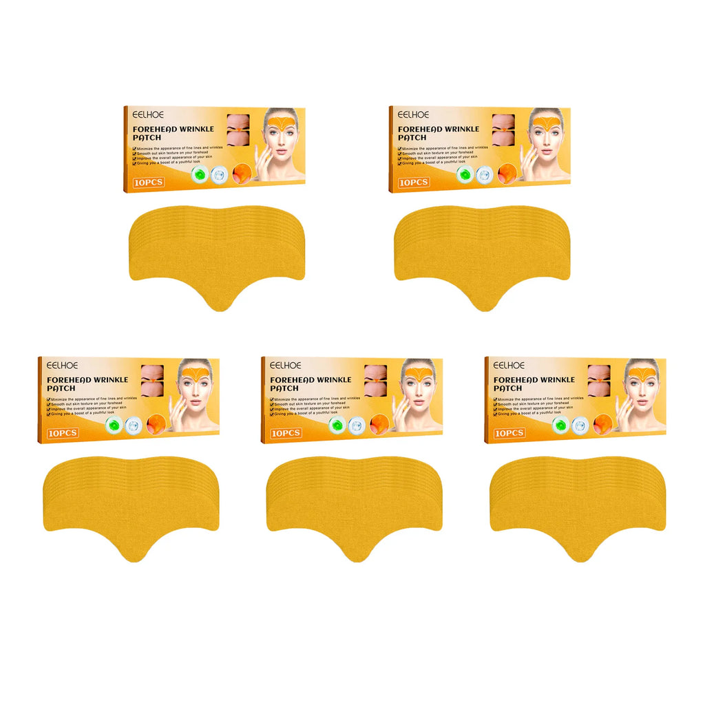 10-50Pcs Forehead Wrinkle Patches Lifting Firming Anti Wrinkles Facial Patches Natural Forehead Line Removal Gel Patch Skin Care