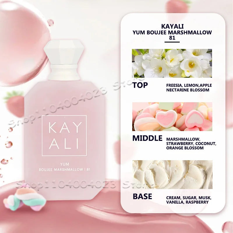 100ML Kayali 81 Warm Gourmand Fragrance KAYALI Yum Boujee Marshmallow 81 Eau de Parfum Intense Women Perfume Ship From USA