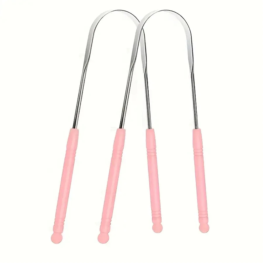 1 Stainless Steel Tongue Scraper, Fresh Breath, Suitable For Low Allergy Tongue Cleaning Tools For Adults And Children, Effectiv